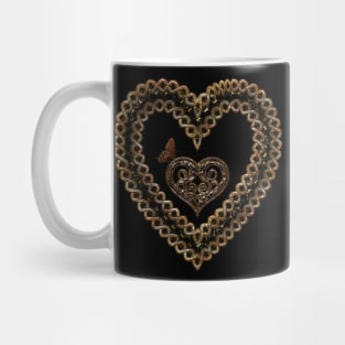 Wonderful celtic knot heart with butterflies Mug